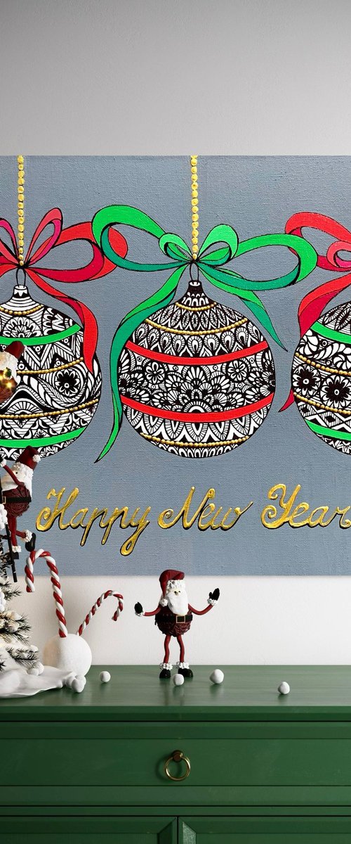 NEW YEAR POSTCARD by Maria Tuzhilkina