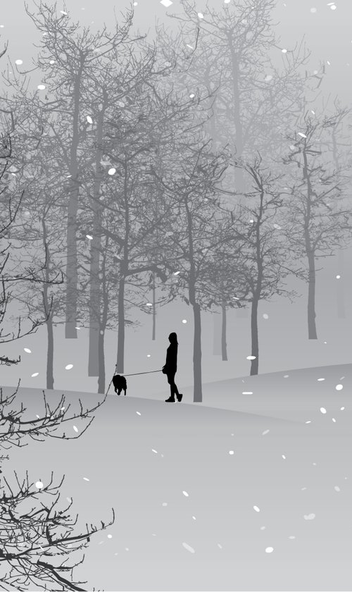 A Walk in The Woods & Snow by Alistair Wells