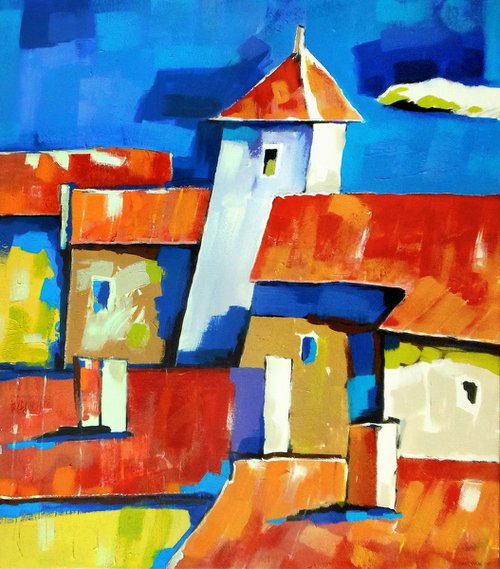 Roofs of the old town by Evgen Semenyuk