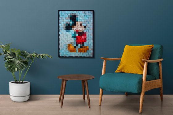 Wooden Wall Art "Mickey Mouse"