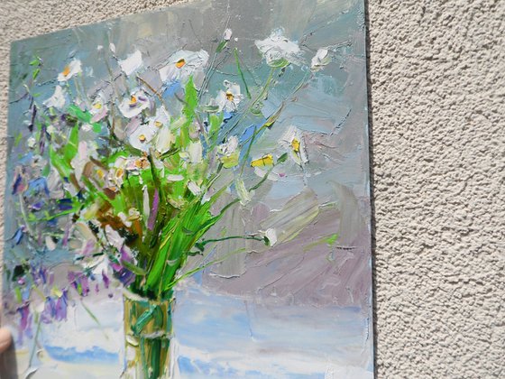 " Still life of wildflowers "