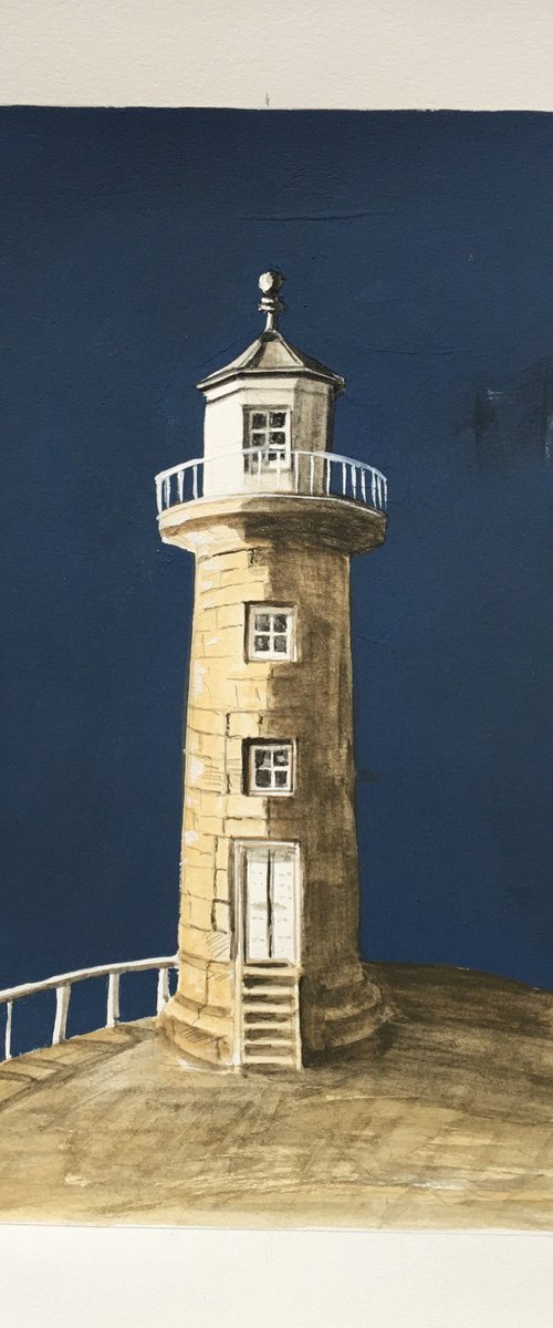 Lighthouse, Whitby by Laurence Wheeler