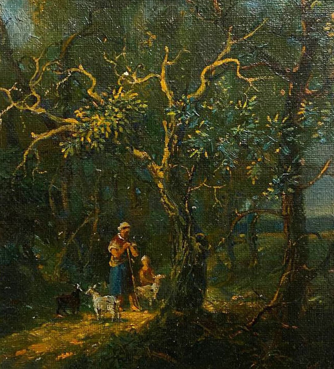 Impressionistic Landscape Oil Painting By Oleg And Alexander Litvinov, 8 X 9", Summer, Original Artwork