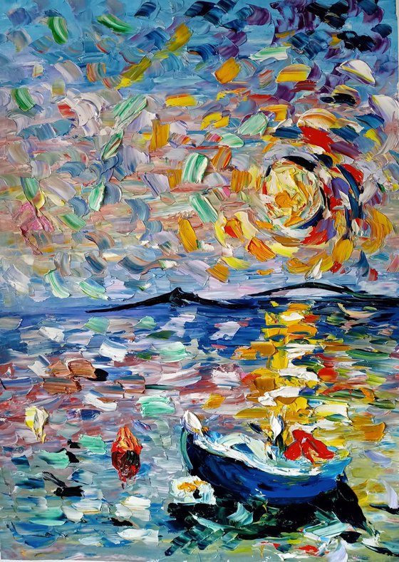 Riflessi su barca