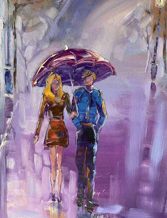 Walking in Paris (90x90cm)
