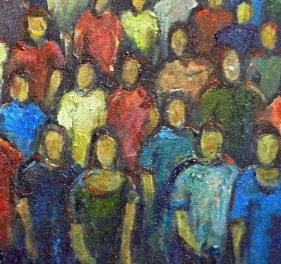 Anonymity : Faces in the Crowd 30x24