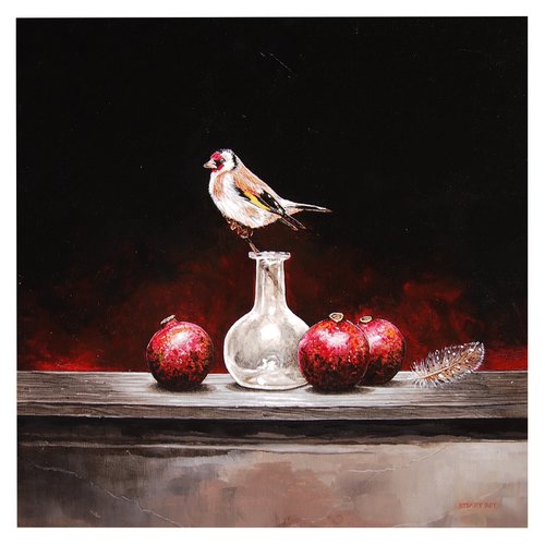 Bird and vase by Stuart Roy
