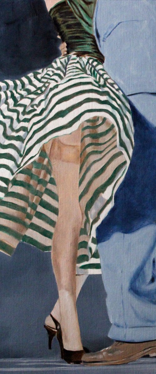 Striped Skirt by Duane A Brown