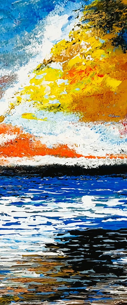 Abstract seascape by Daniel Urbaník