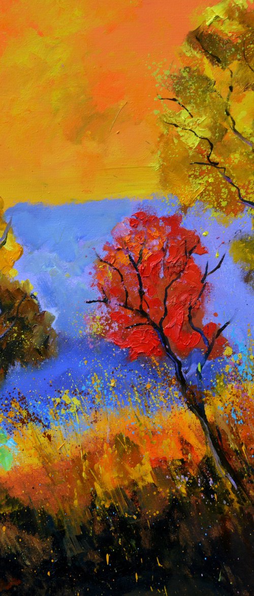 Trees in autumn by Pol Henry Ledent