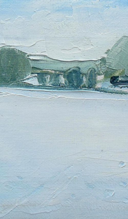 Snow and Distant Trees by Ben McLeod