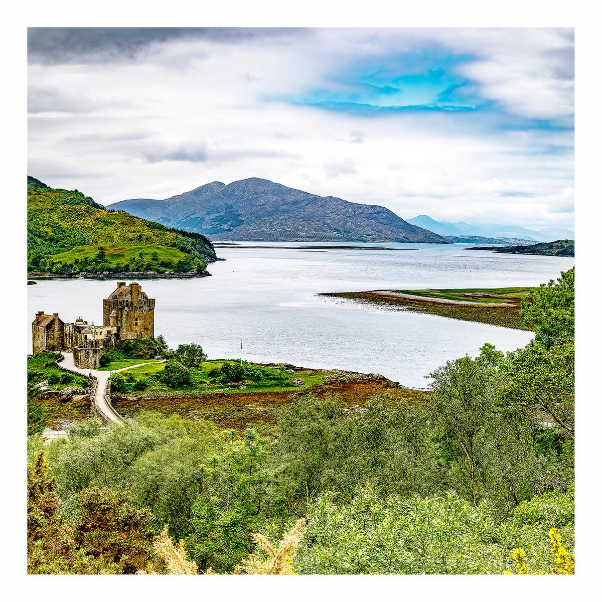 Eilean Donan Castle  - Elevated view - Kyle of Lochalsh Western Scottish Highlands by Michael McHugh