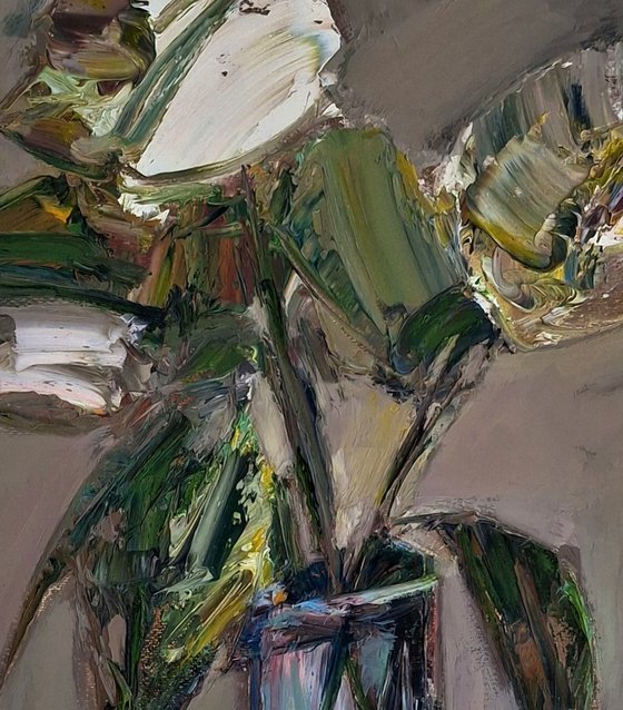 White flowers in vase