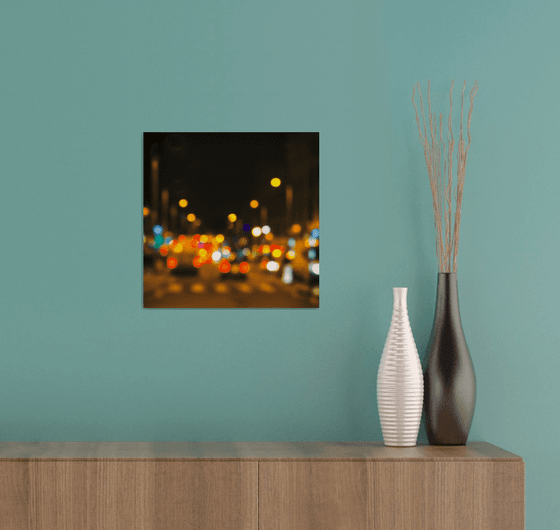 City Lights 2. Limited Edition Abstract Photograph Print  #1/15. Nighttime abstract photography series.