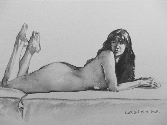 female nude study