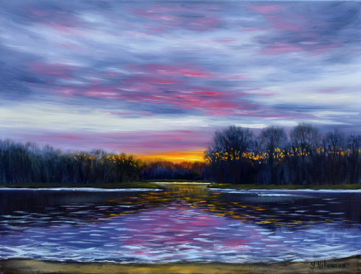 Sunset in December by Yulia Nikonova