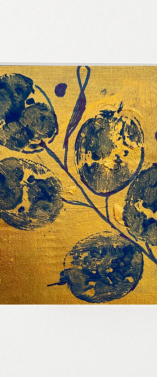 Honesty Pods on Gold by Teresa Tanner