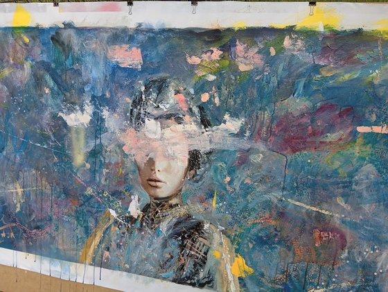 L'une 110 61 x 33.46 in