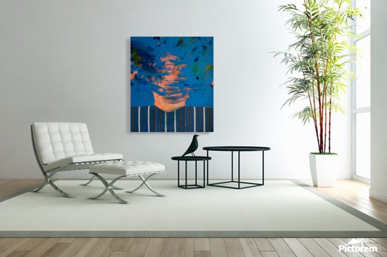 Abstract Portrait in Blue