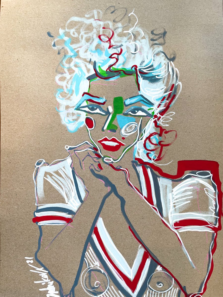 Marilyn Monroe (set 2 artworks) by Valeriya Salnikova