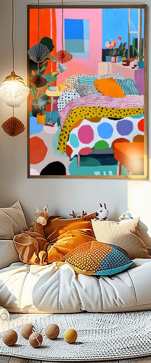 Warm Light Bedroom by Sasha Robinson