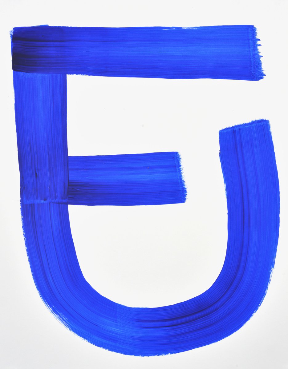 Signs & Symbols Dark Blue (6) by Rodney Durso