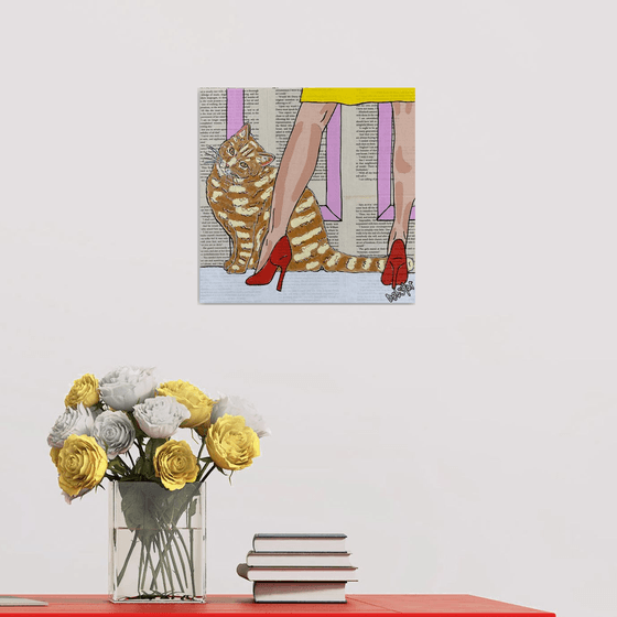 Cat Capers Kitchen 2 30cm x 30cm