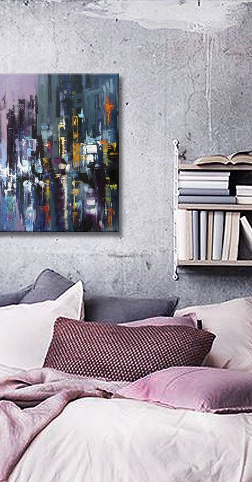 Life of a night city by Aleksandr Neliubin