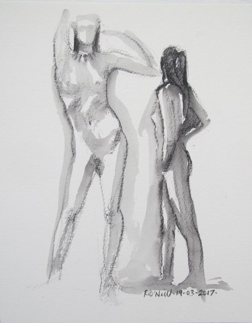 standing nude 2 poses by Rory O’Neill