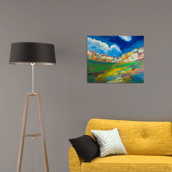 Abstract landscape (72x60cm)