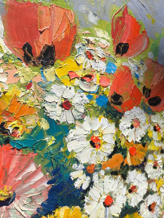 Wildflowers in a Basket