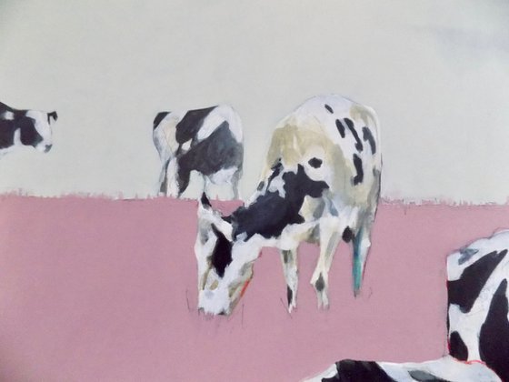 Cow Painting called 'Till The Cows Come Home'
