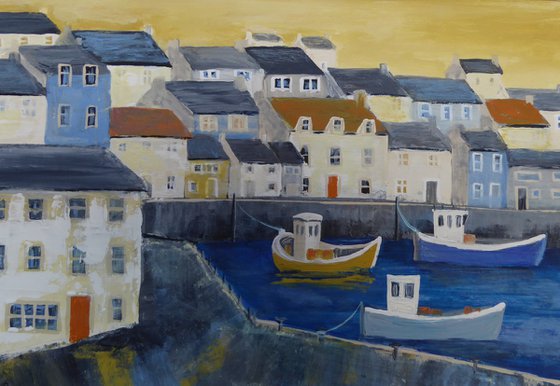 Harbour, morning colours