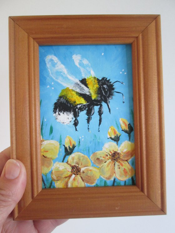 Bumblebee and Flowers