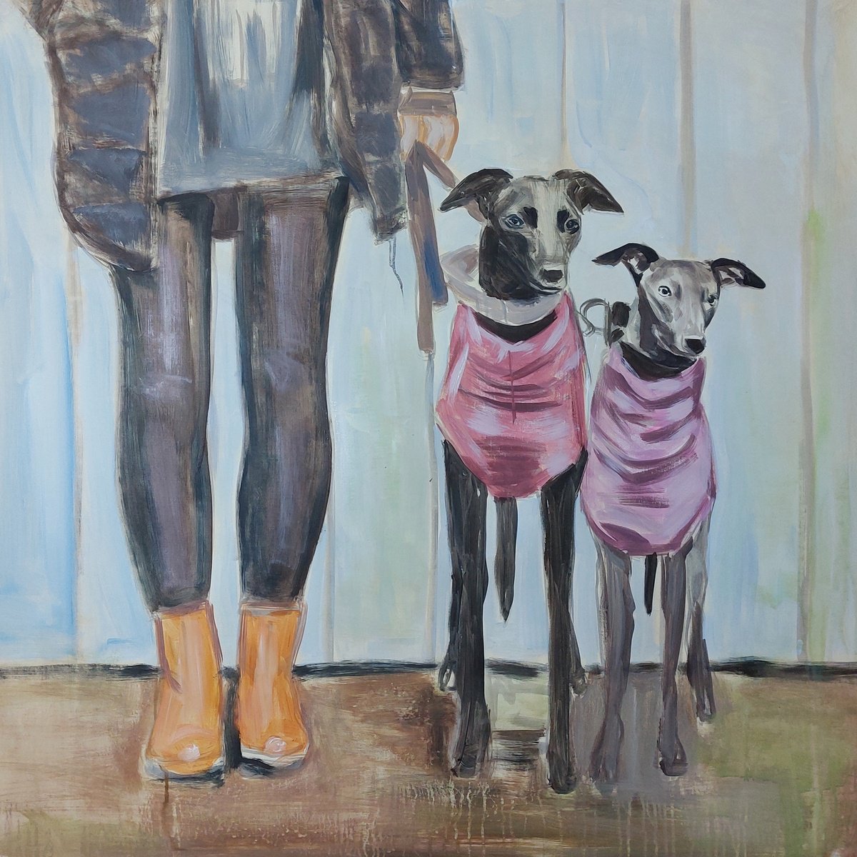  Silent Companionship By Svitlana Brazhnikova, 38 X 38, Artwork For Sale On Artfinder