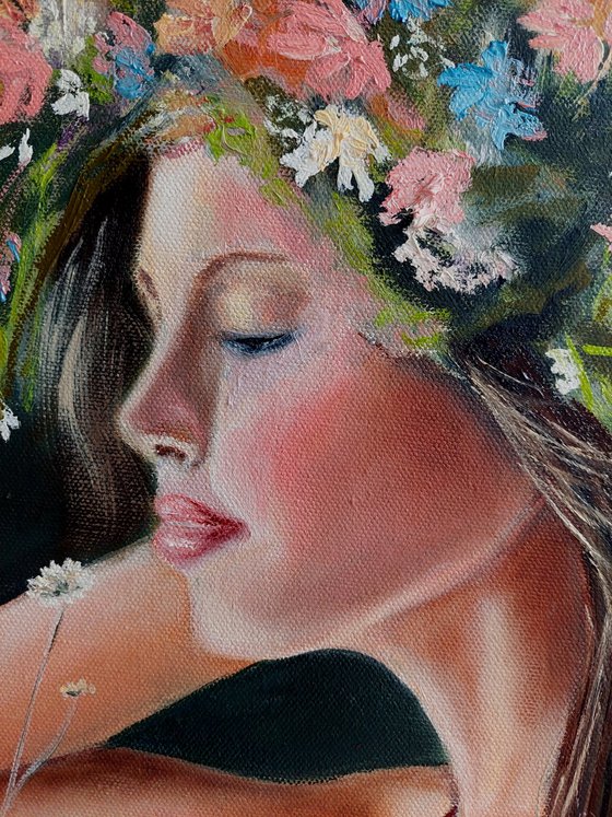 Girl with a Wreath. Beauty of Woman # 9