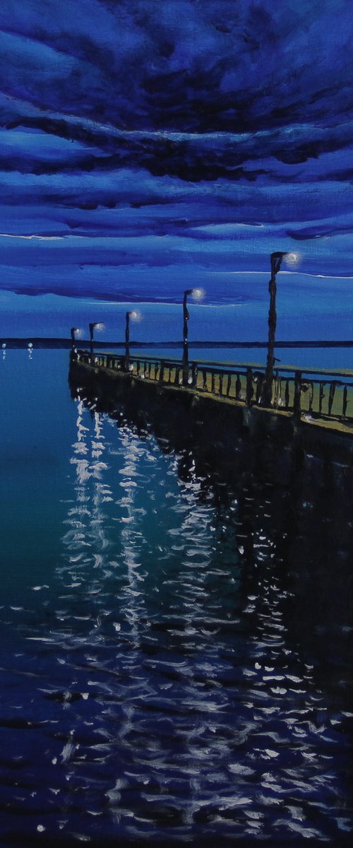 Night Pier by Serguei Borodouline