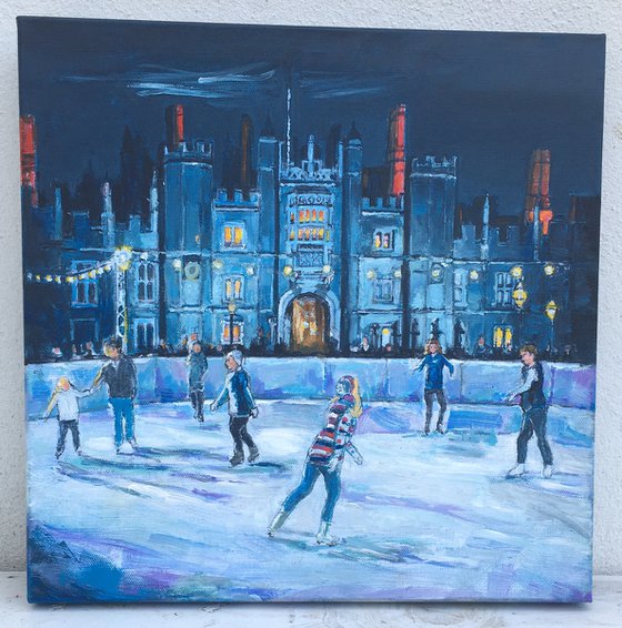 Ice skating at Hampton Court