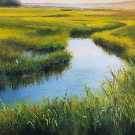 Sunrise over the marshland