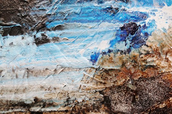 Honeycomb Cove 140cm x 100cm Textured Abstract Art