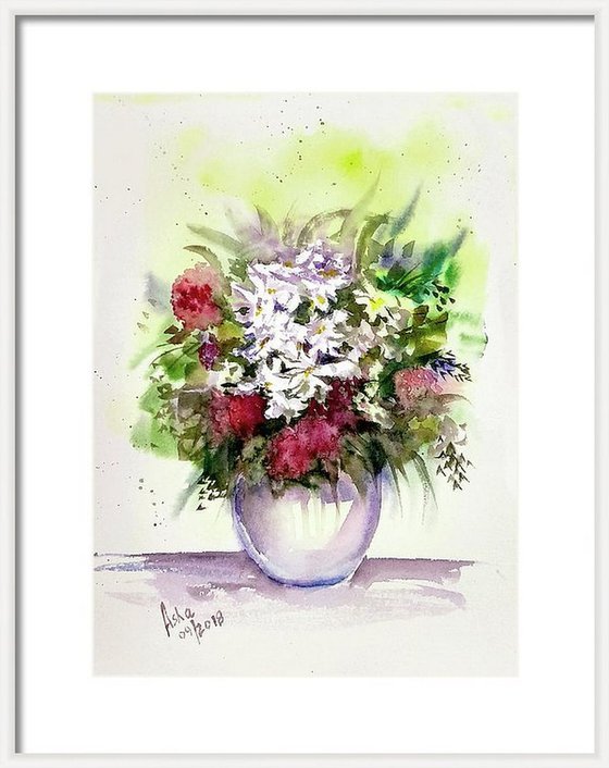 Vase of Wild Summer Flowers