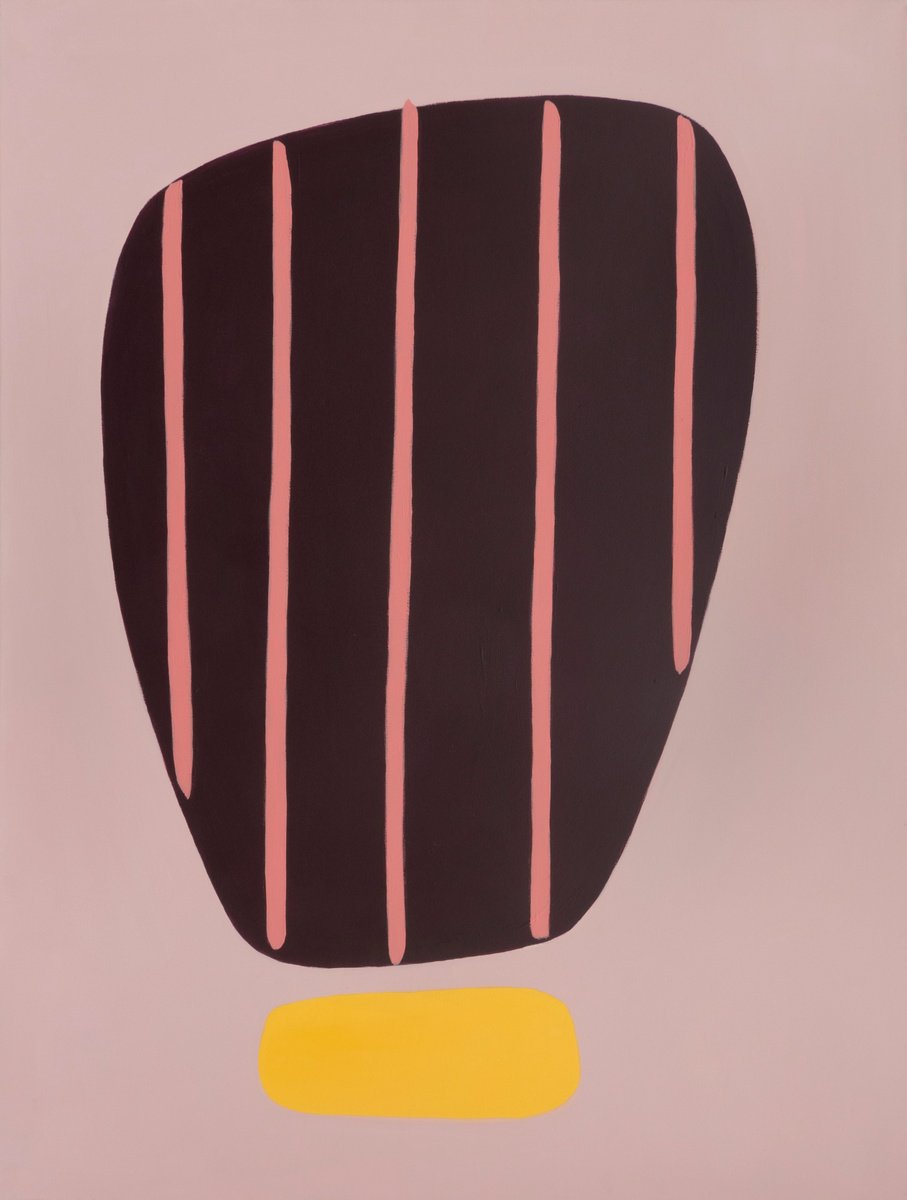 Organic Abstract Acrylic Painting By Amanda Andersen, 35 X 46, Beaming Iii, Original Artwork