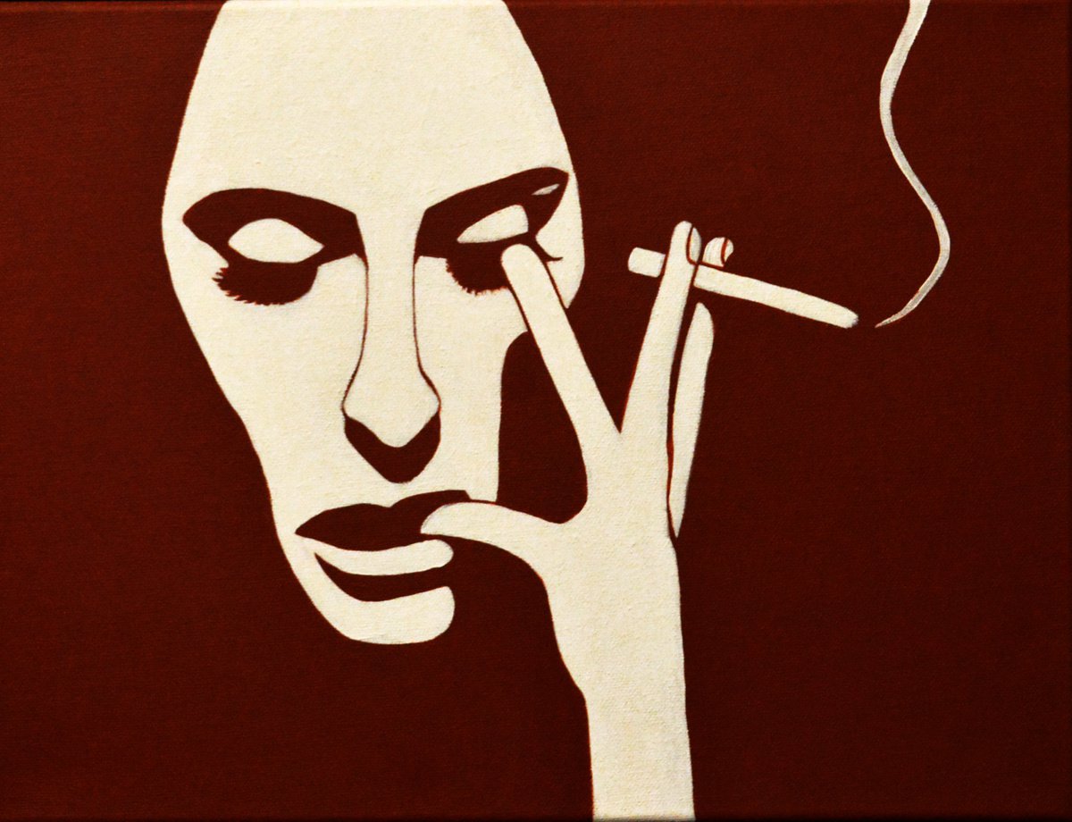 Smoking monochrome by Ann Zhuleva