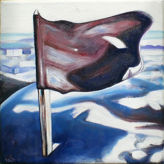 Oil painting STALINGRAD II 20 x 20 cm