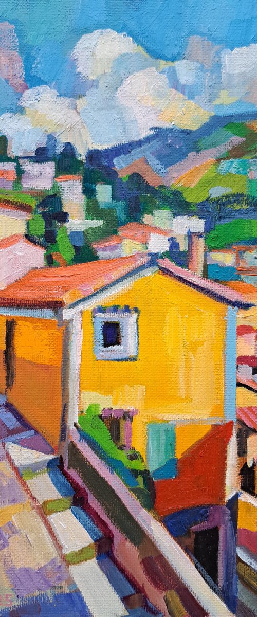 Yellow house (Menton) by Maja Đokić Mihajlović