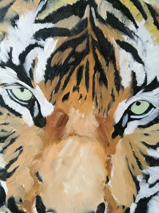 Wild Spirit. Tiger Painting. Free Worldwide Shipping.