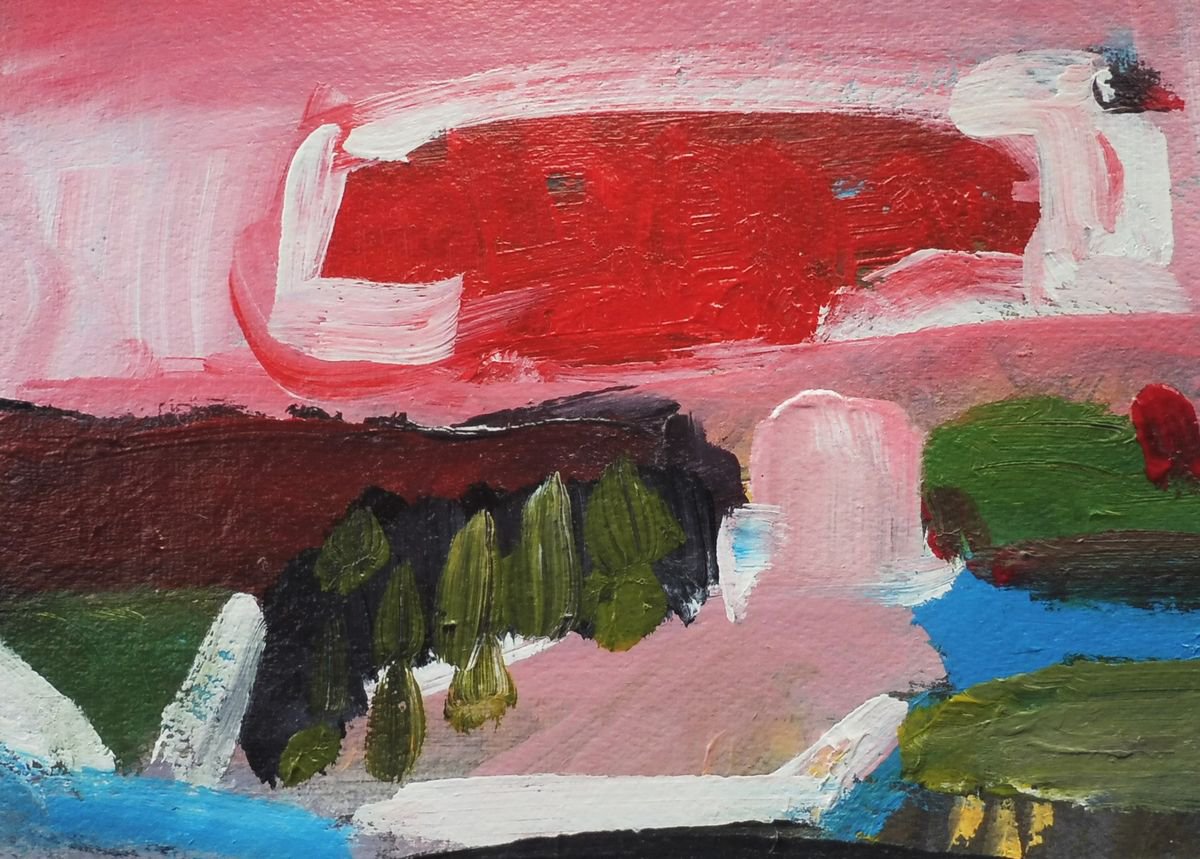 RIVER FOREST SUNSET, 2017. by Tim Taylor