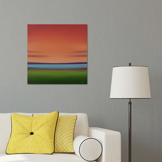 Colorful Vista - Modern Abstract Landscape