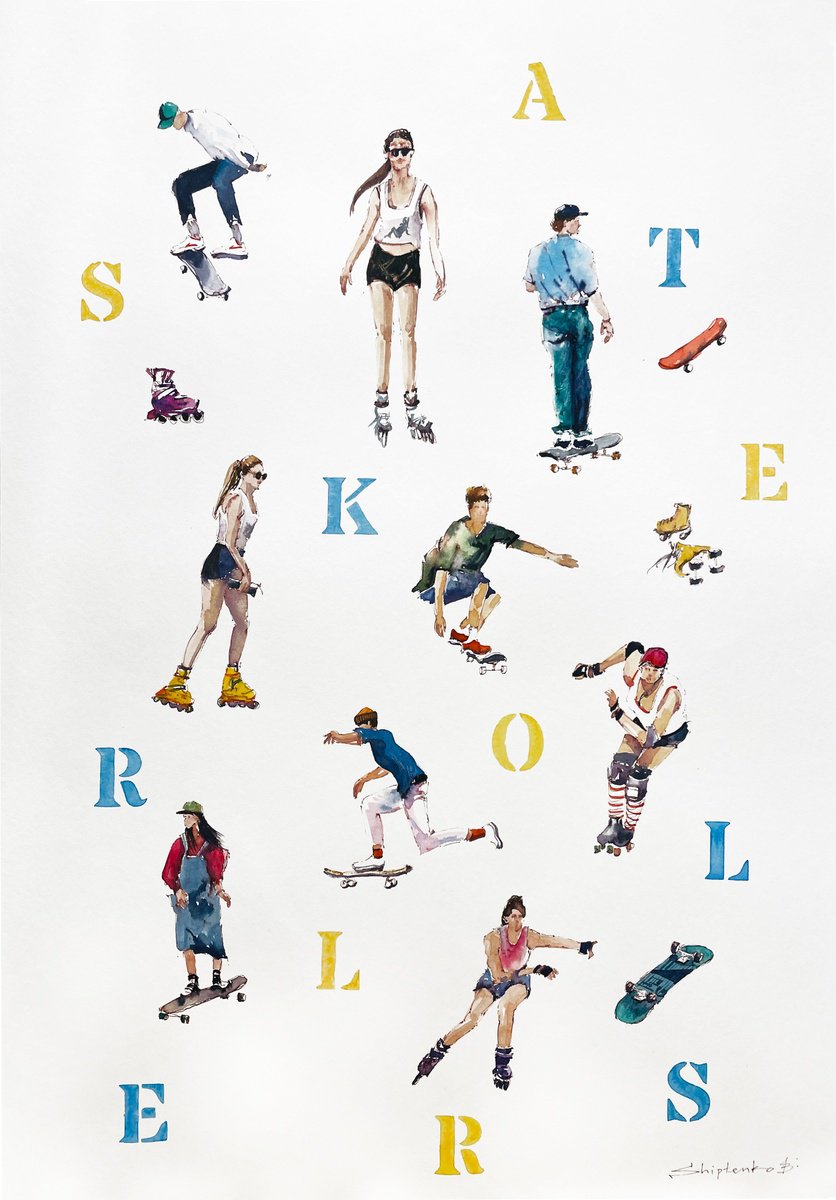 Skaters and Rollers by Bogdan Shiptenko