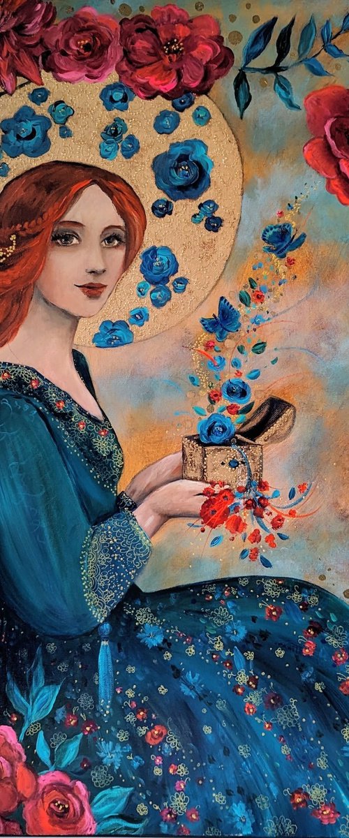 The flowery offering. by Loetitia Pillault